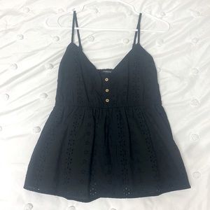 Ambiance black tank top